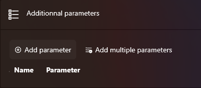 Single parameter